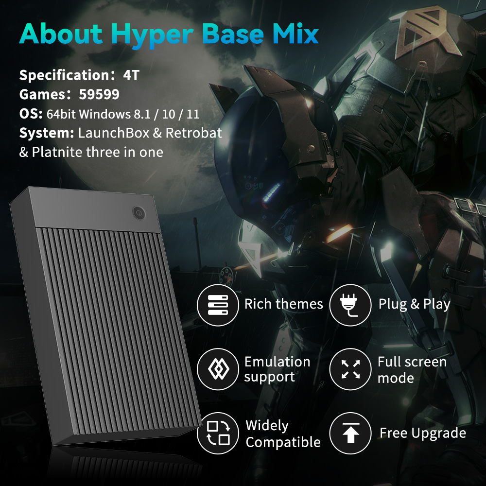 Hyper Base Mix 4TB Game Consol - Retro Gaming Kiosk review and price
