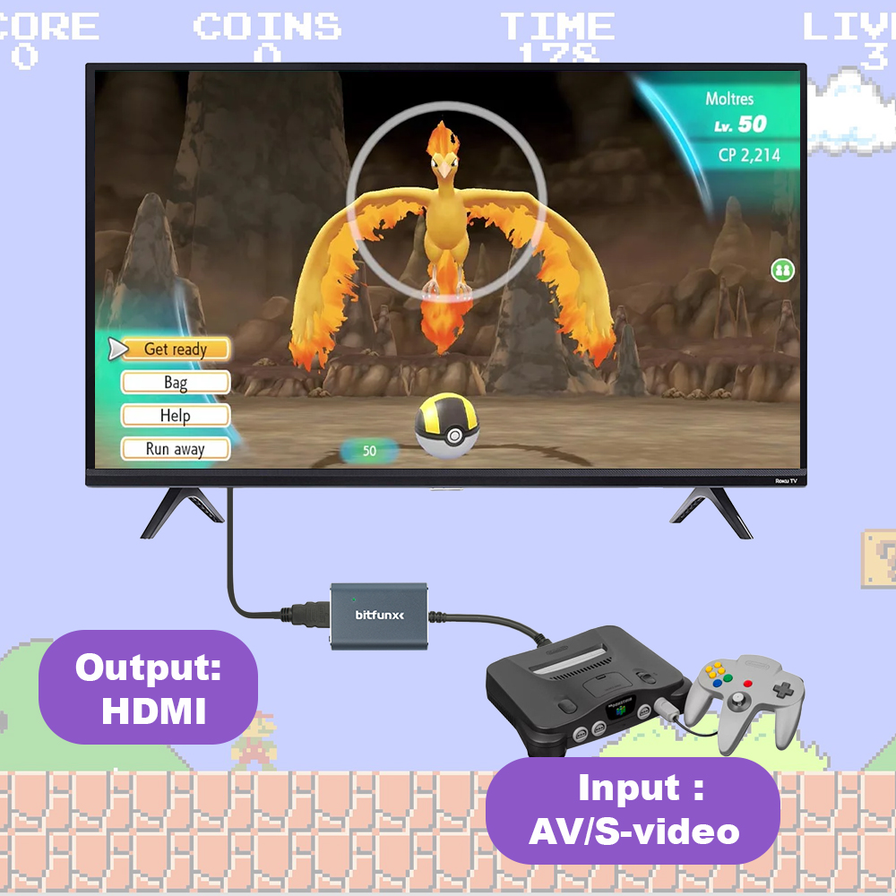 Bitfunx 720P Svideo / AV To HD - Retro Gaming Kiosk review and price