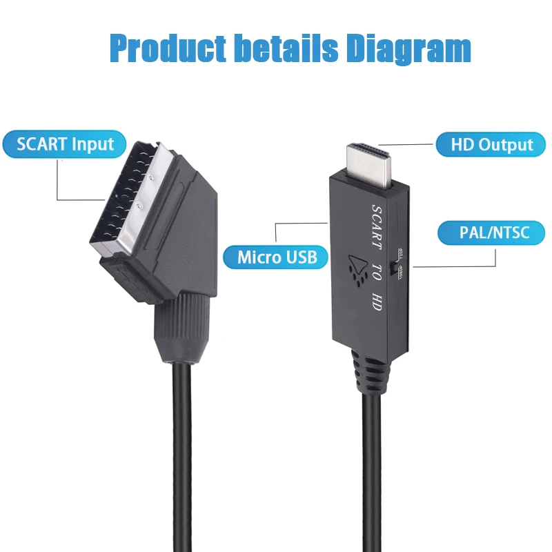 SCART to HDMI‑Compatible Conve - Scart To Hdmi review and price