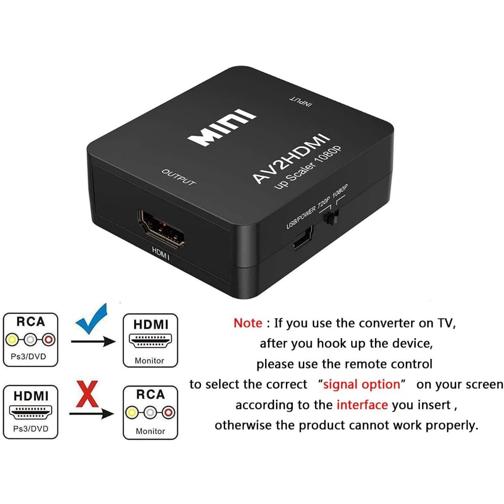 1080P RCA AV To HDMI Converter - Retro Gaming N64 review and price